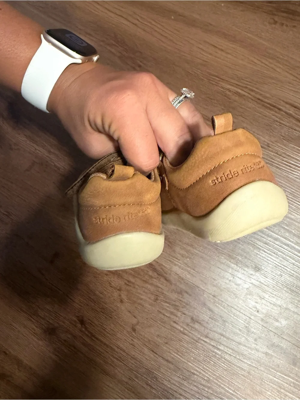 Toddler size 4 Tan Mary Jane Shoes